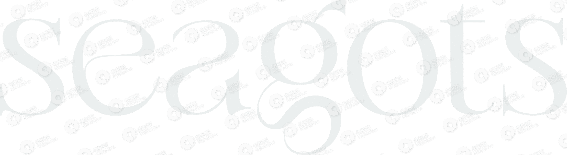 Stylish black and white graphic logo design with circular and angular elements.