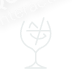 A simple white line drawing of a cocktail glass with a garnish inside.