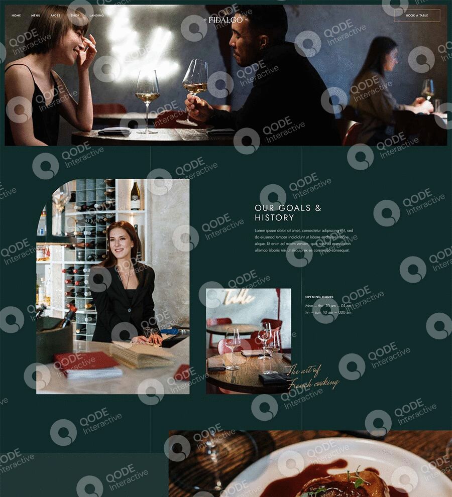 Young woman dining at a restaurant, enjoying food and coffee.