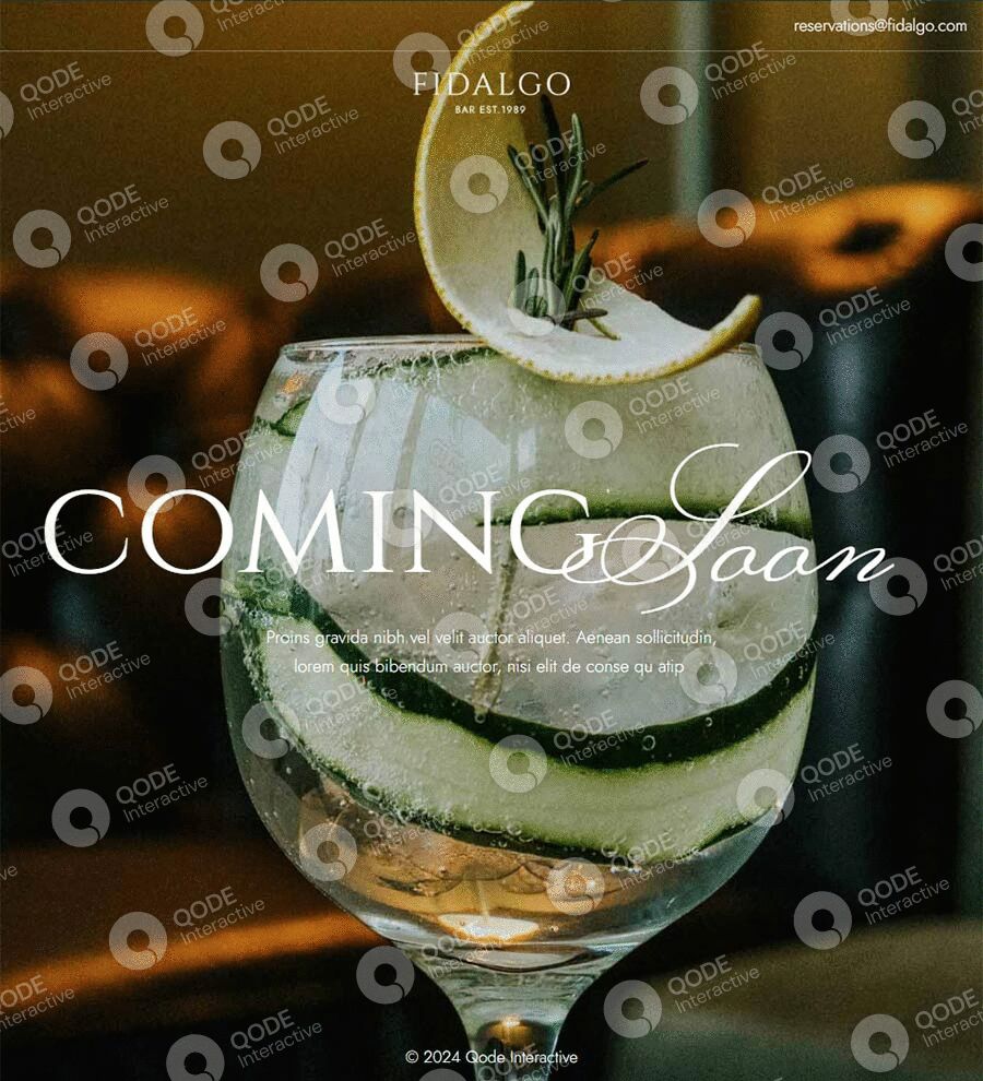 Elegant cocktail with cucumber and herbs, announcing an upcoming event.