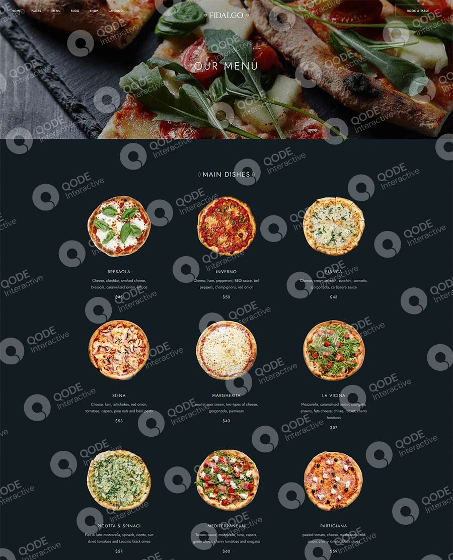 Twelve delicious pizzas with various toppings displayed on a dark wooden table.